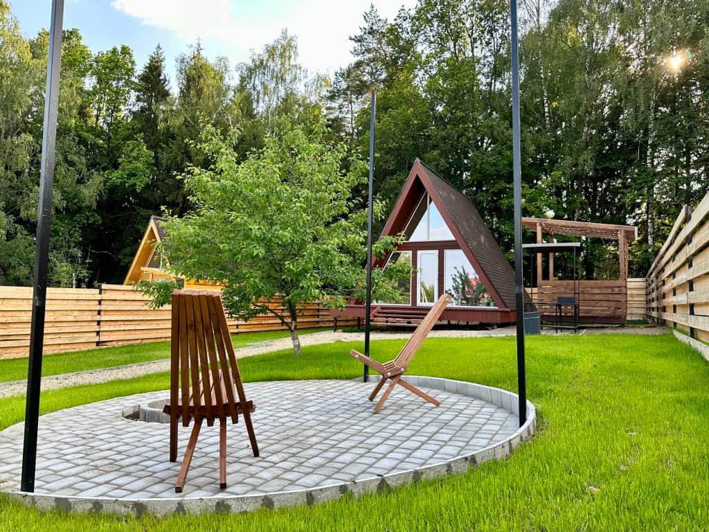 Глэмпинг Домики A-frame С Чаном или Купелью-Фурако: главное фото 1