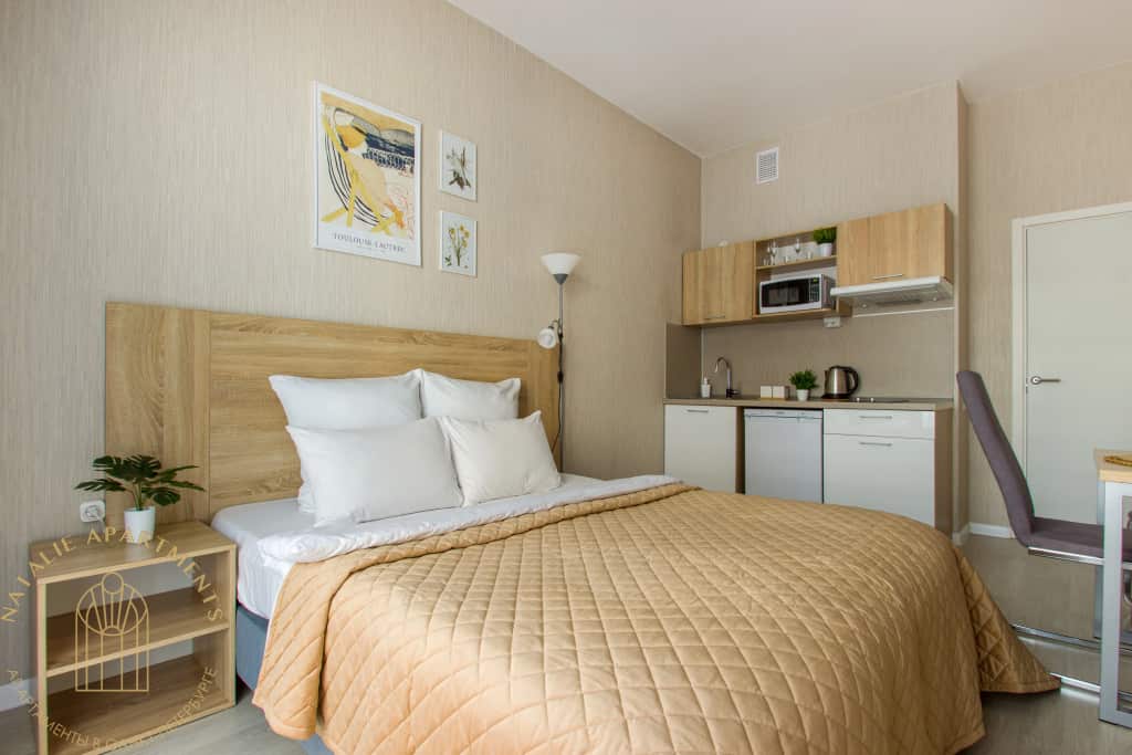 Апартаменты Студия Natalie Apartments Пулковское шоссе 14с6: главное фото 1