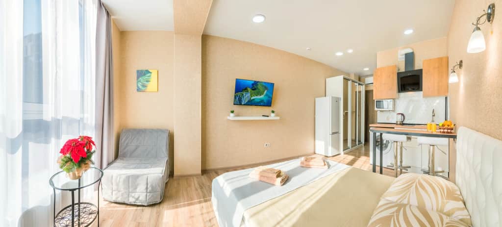Апартаменты Студия Люкс с видом на море Голубые Дали B-Flats 9: фото 3