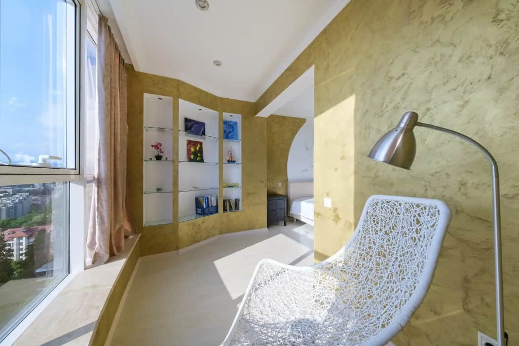 Апартаменты 3к видовые 130м, у морпорта с джакузи. 500м до моря: фото 3
