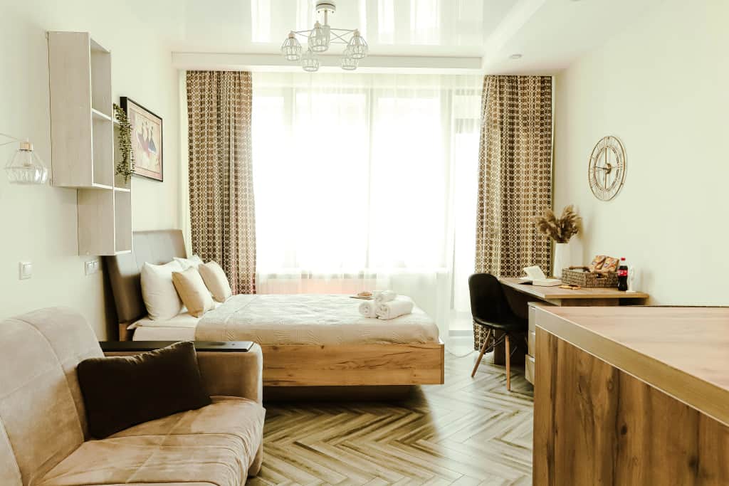 Апартаменты Lalapart Aristocrat с рабочим столом в ЖК Савеловский Сити: фото 3