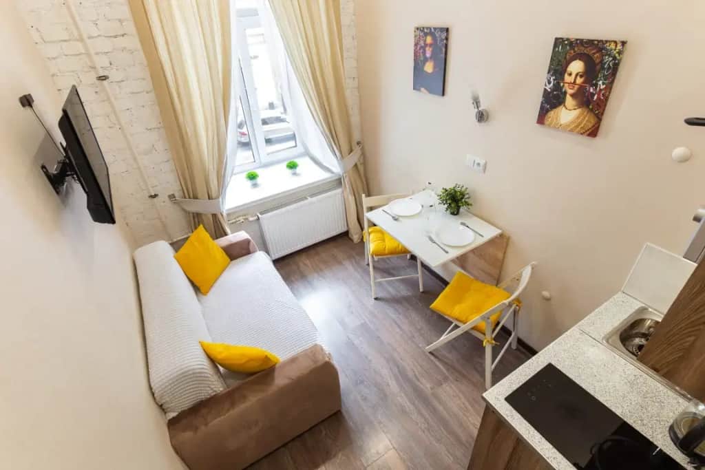 Апартаменты ROOMSTAY метро Петроградская с видом на город: фото 3
