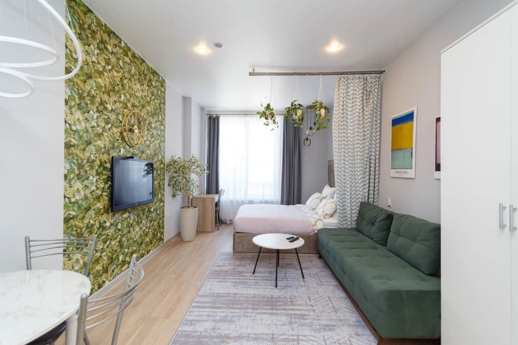 Апартаменты Green Tower — просторная студия в центре: фото 2