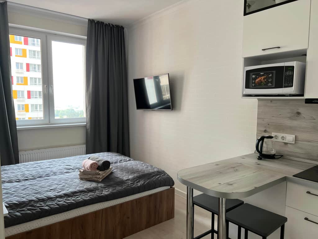 Malina Apartment Бесконтактное заселение студия в ЖК «Спутник»: фото 3