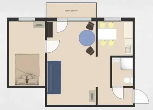 Апартаменты LOFT78 на Шаумяна 53: фото 4