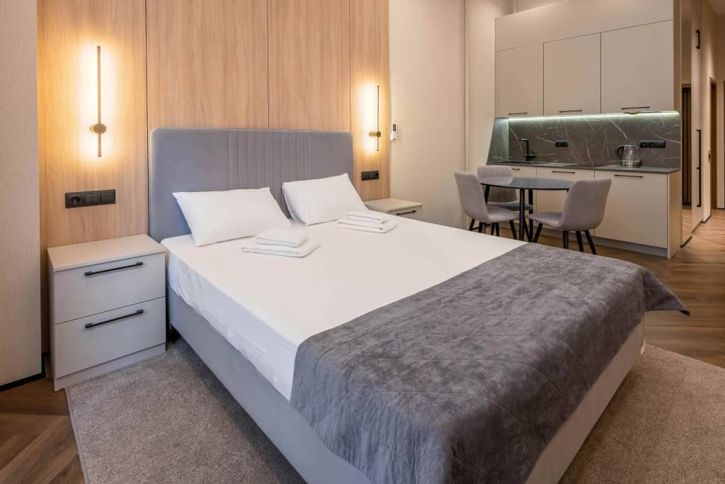 Апартаменты Светлана Парк ApartAmore с кухней: фото 5