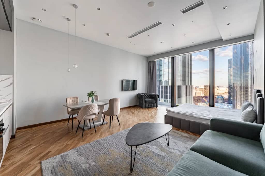 Апартаменты Москва Сити уютная Grand Studio с незабываемым видом: фото 6