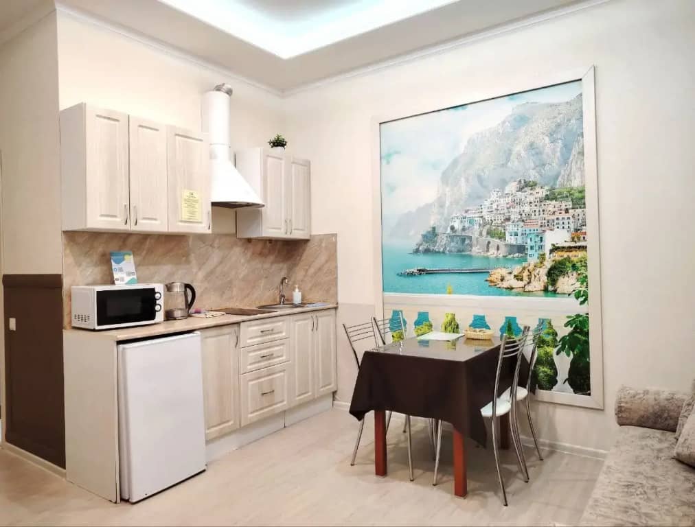 Квартира на цокольном этаже спасающие от жары с кухонной зоной: фото 7