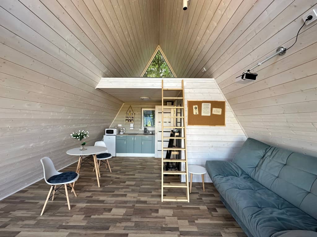 Глэмпинг Домики A-frame С Чаном или Купелью-Фурако: фото 5