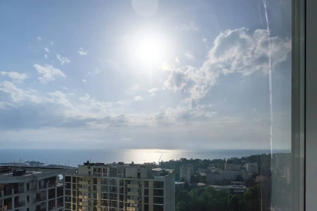 Апартаменты 3к видовые 130м, у морпорта с джакузи. 500м до моря: фото 7