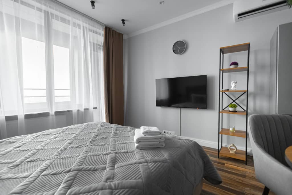 Апартаменты Lalapart Gray stone на 30 этаже небоскреба Савеловский Сити: фото 7