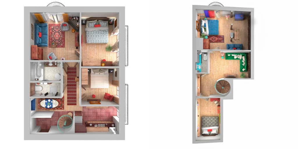 Апартаменты Minin Apartments Богемная Двухуровневая Мансарда 150 кв.м: фото 6