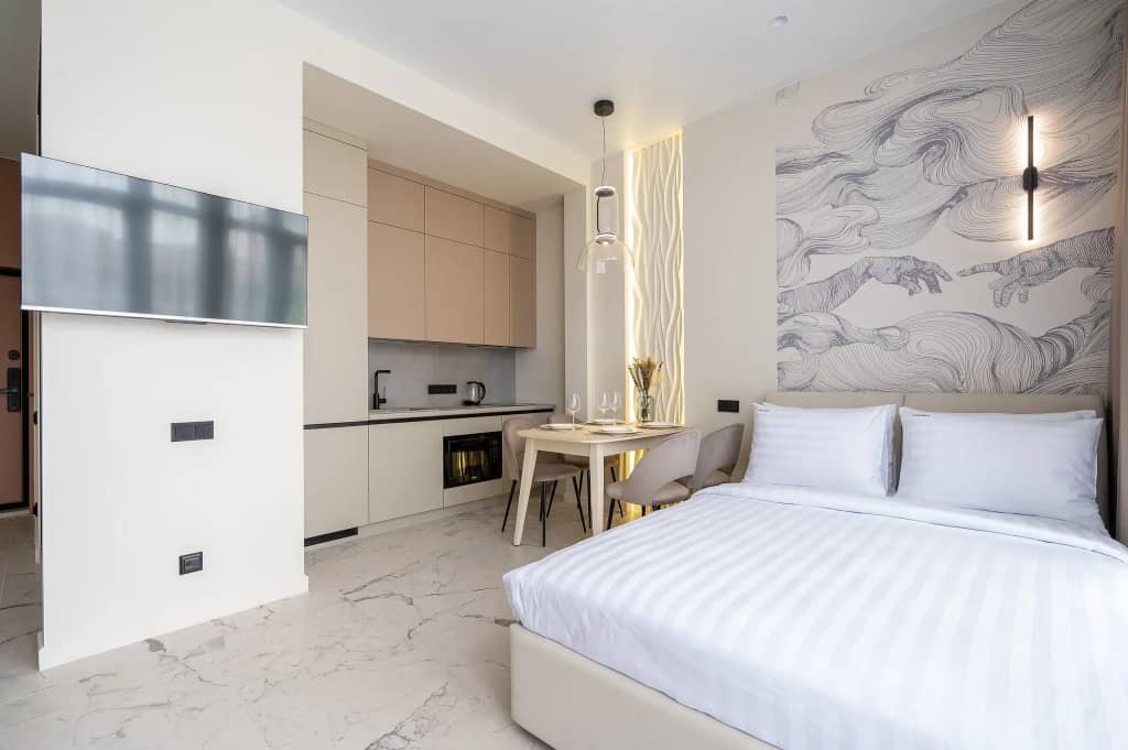 Апартаменты Red Apartments Арт Лайт Сити Апартамент Микеланджело: фото 4