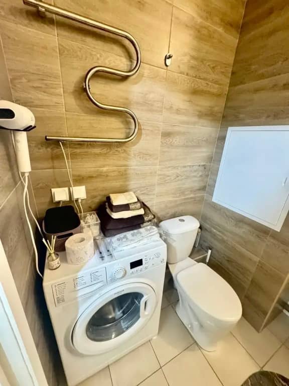 Квартира Однушка с Кроватью и Диваном на Кухне: фото 4