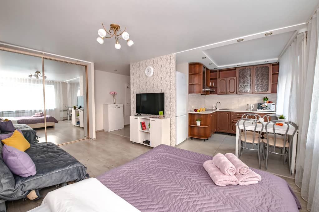 Апартаменты TopHouse на Пологой 60 однокомнатные: фото 6