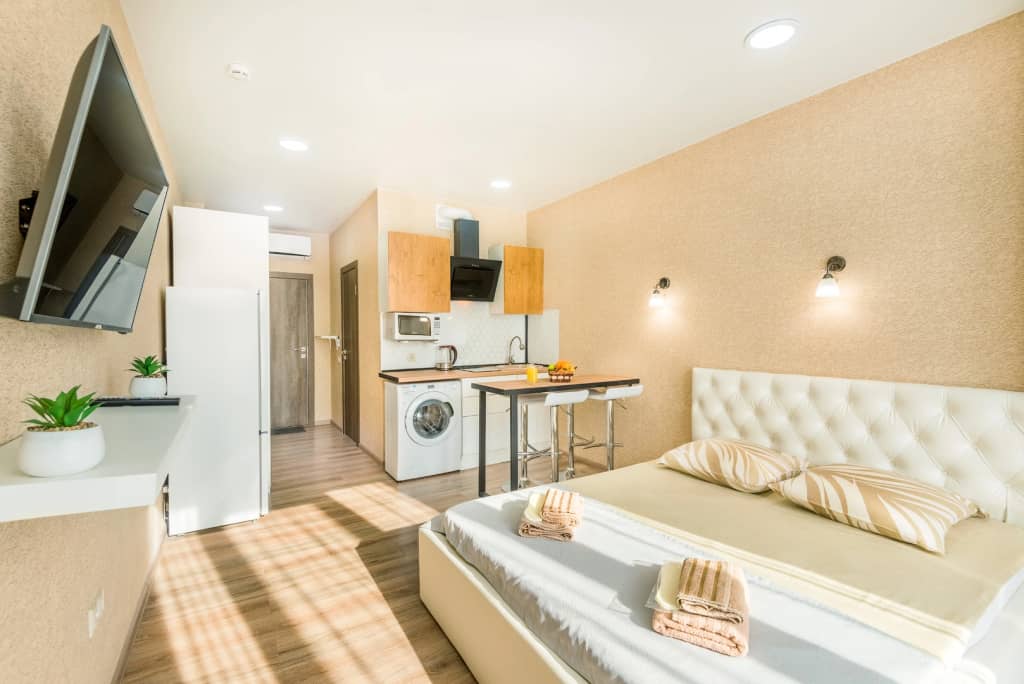 Апартаменты Студия Люкс с видом на море Голубые Дали B-Flats 9: фото 6