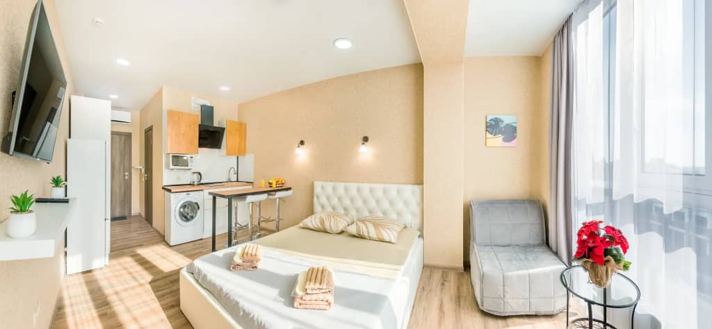 Апартаменты Студия Люкс с видом на море Голубые Дали B-Flats 9: фото 4