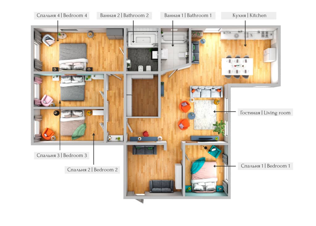 МАНСАРДА 170м² от Minin Apartments: фото 6