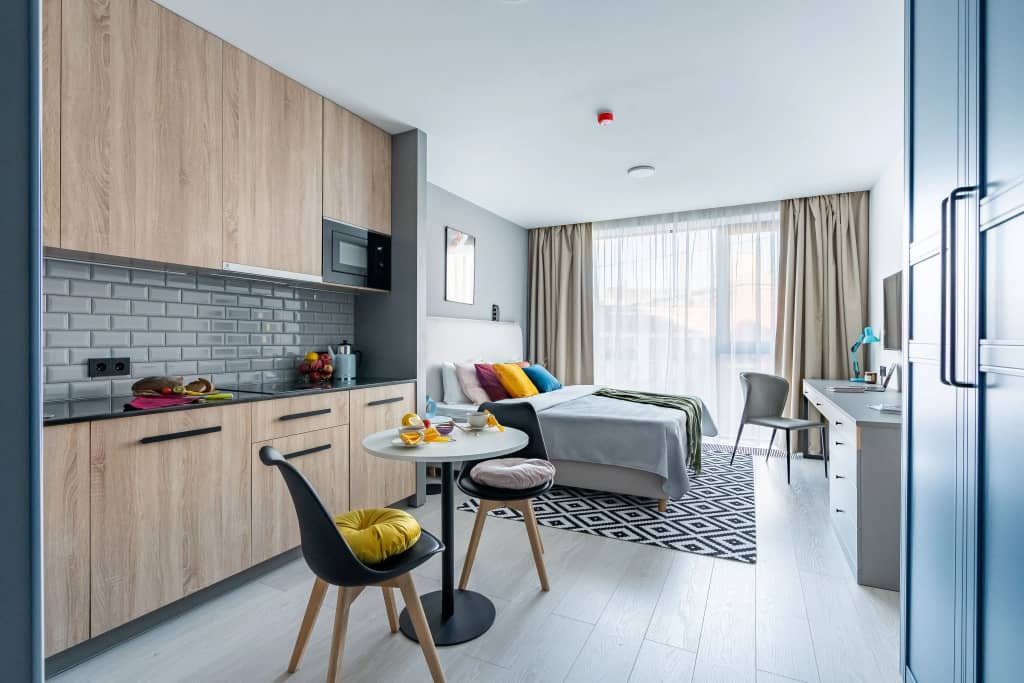 Апартаменты Sova Yard View Blue: фото 6