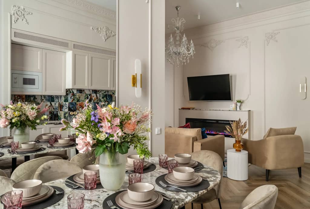 Апартаменты Дизайнерские 3х комнатные с камином Buyartapartments: фото 6