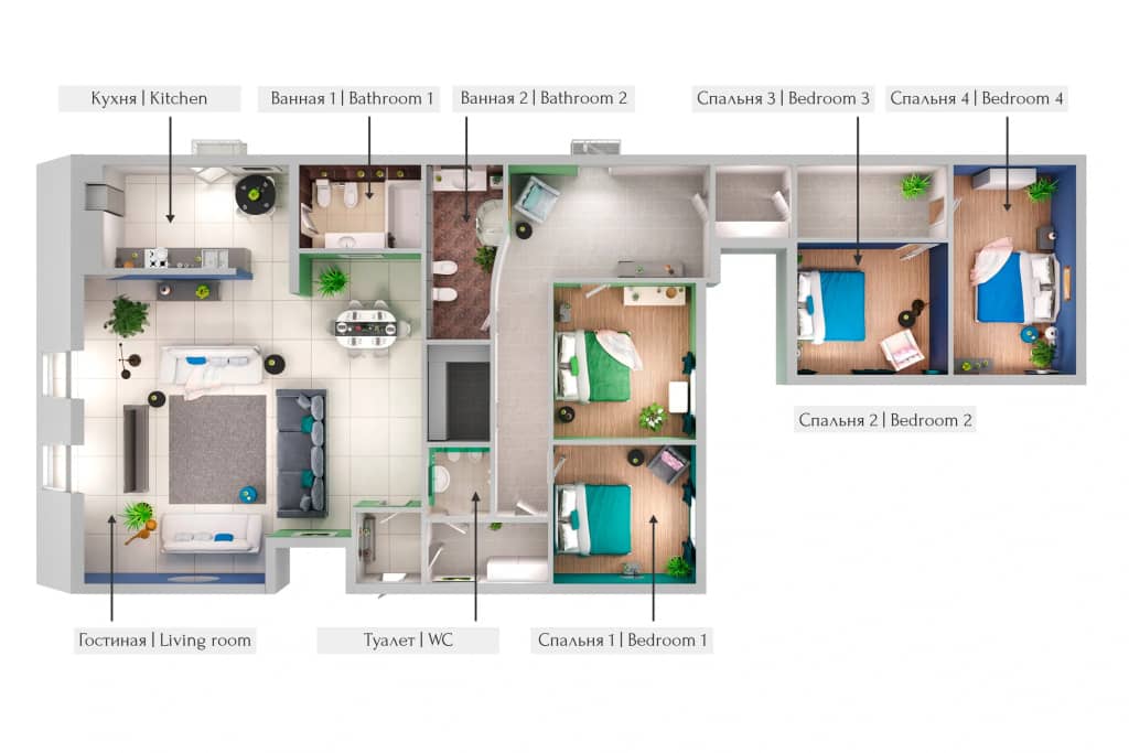 МАНСАРДА 170м² с Балконом от Minin Apartments: фото 6