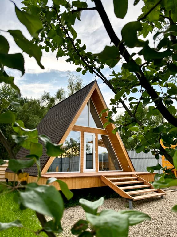 Глэмпинг Домики A-frame С Чаном или Купелью-Фурако: фото 7