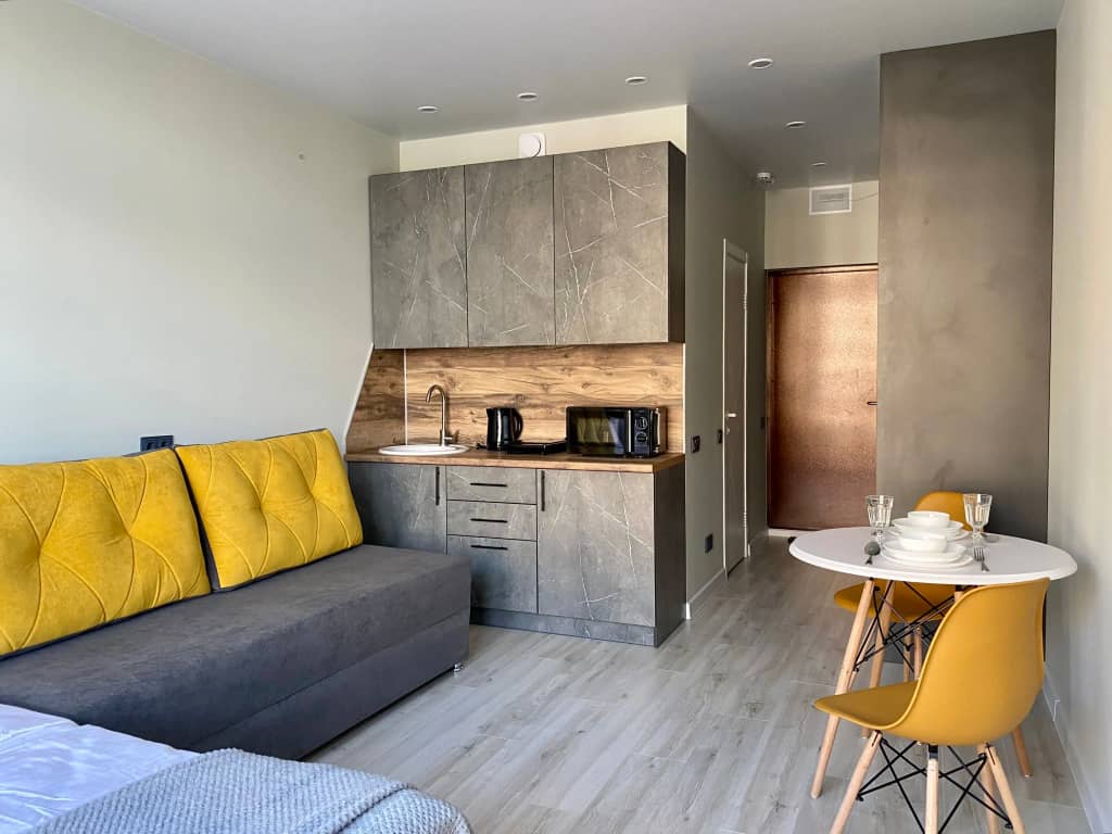 Квартира Двухкомнатная Unique Apart Европа на Мичурина 58/3: фото 6