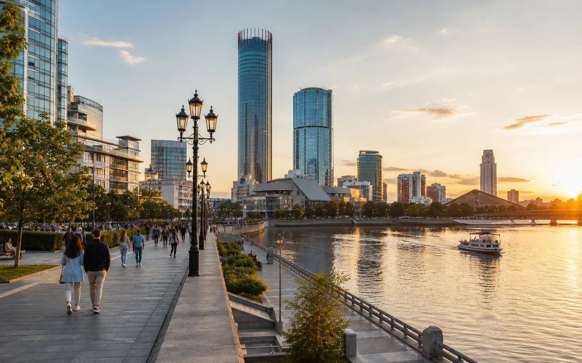 Городской летний маршрут: Екатеринбург, центр, метро и события